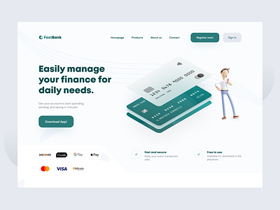 FastBank - Banking Landing Page