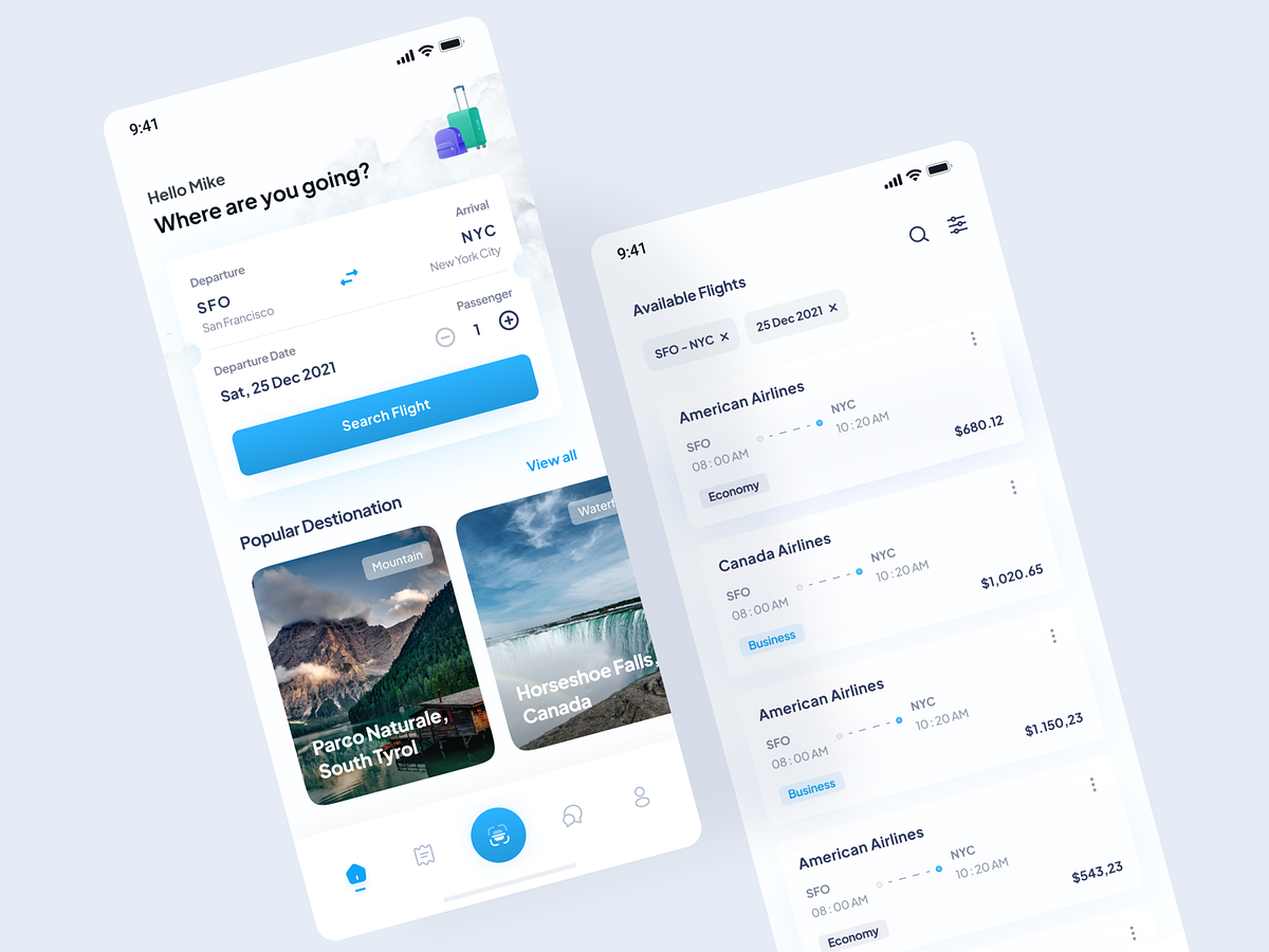 Rebound - Flight Booking App by Ryo alif for Esteen on Dribbble