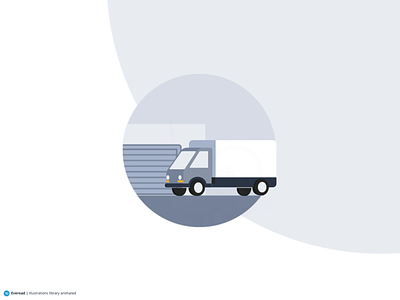Everoad Animation | Illustrations library animation app design everoad freight gif illustration interaction interface invoice load motion product search truck ui ux