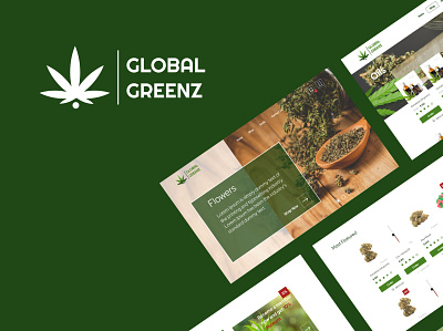 Global Greenz @design cannabis design logo ui uiuxdesign ux web webdesign