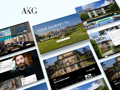 Aaron Kirman Group Real Estate @design design real estate agency realestate ui uiuxdesign ux web webdesign