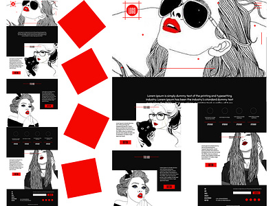 Beauty Salon Website Template @design ui uiuxdesign ux webdesign