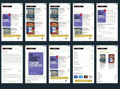 Mobile App-Bookstore @design app appdesign design mobileapp ui uiuxdesign