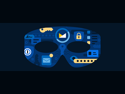 'Protect your privacy with 1Password and Fastmail' design graphic design illustration vector vector illustration