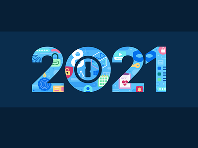'1Password’s 2021 year in review' design graphic design illustration vector vector illustration