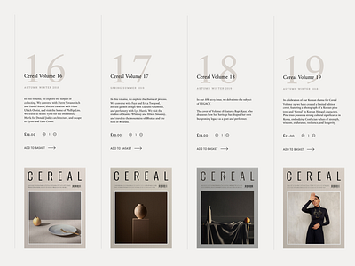 Cereal magazine stripped II
