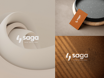 SAGA Tech Solutions Logo design