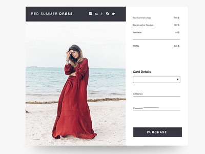 Daily UI # Checkout form checkout fashion form vintage