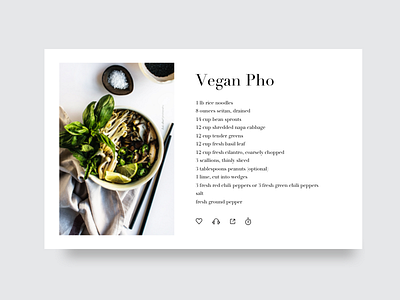 Recipe - Daily UI dailyui recipe vegan