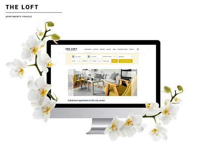 The Loft Website app elegant ia interior design ui ux web website yellow