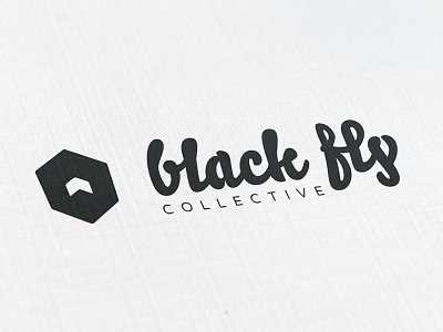 Black Fly Logo Design black bold design illustrator logo marketing media script typeface vermont web