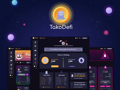 UI Design - TakoDefi bitcoin blockchain defi graphic design takodefi ui uidesign ux