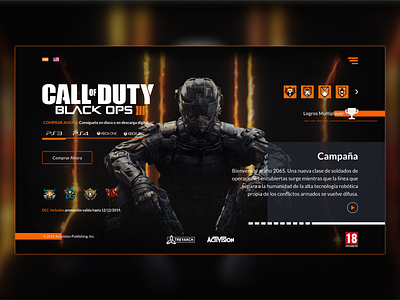 UI design - Call of duty Black Ops 3