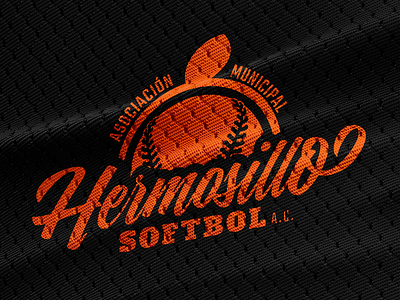 Asociación Municipal Hermosillo Softbol A.C. jersey logo orange softball sport