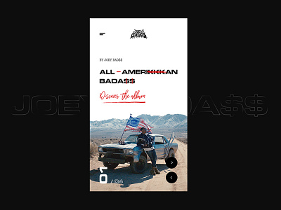 JOEY BADA$$ - Album design concept - 04 album mobile music redesign reponsive ui webdesign