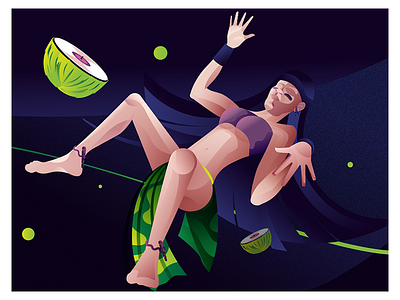 India 2 art design illustrator panama space tropical vector