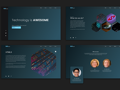 Portfolio Design Concept for Agency adobe xd design graphic design landing page design portfolio website design recent website design simple website design ui ui design website design concept