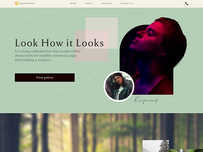 Photography Agency landing page design