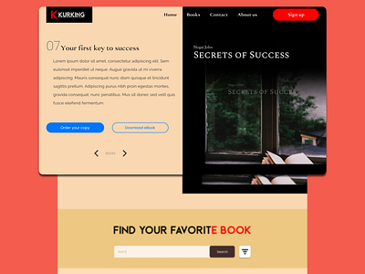 UI design for Online Book Store adobe xd branding figma design graphic design landing page landing page design online store ui design ui ui design ui design trend