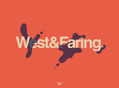West&Faring Homepage branding design illustration lettering logo minimal typography ui web website