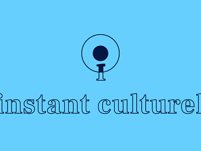 Logotype instant-culturel.fr art art direction cultural direction artistique event graphic design logo logotype