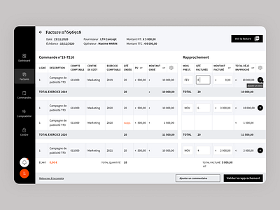 Financial analysis app - UX/UI analysis app art direction dashboard data design direction artistique finance financial stats table ui design ux design web application