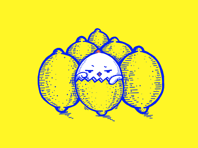 Lemon Emoji art doodle emoji illustration lemon yellow