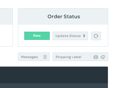 Update Order Status Dropdown