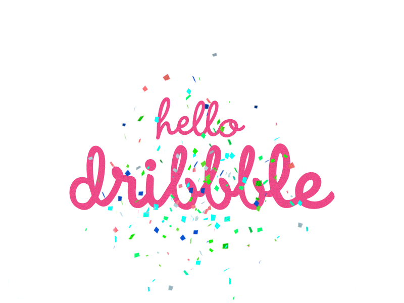Hello Dribbble! animation dribbble hello motion design ui ux