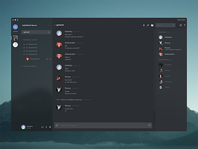 Discord App Fluent Inspired app application communication design discord fluent inspired poland voice