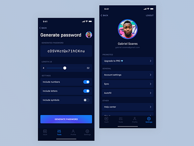 Password Manager App - Generate Password & Settings