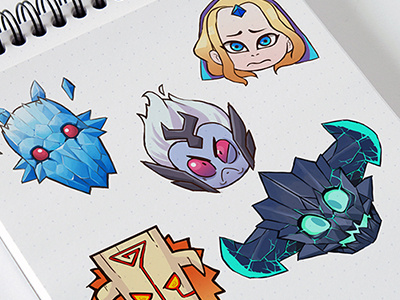 Dota 2 Sticker Design digital painting dota2 illustration