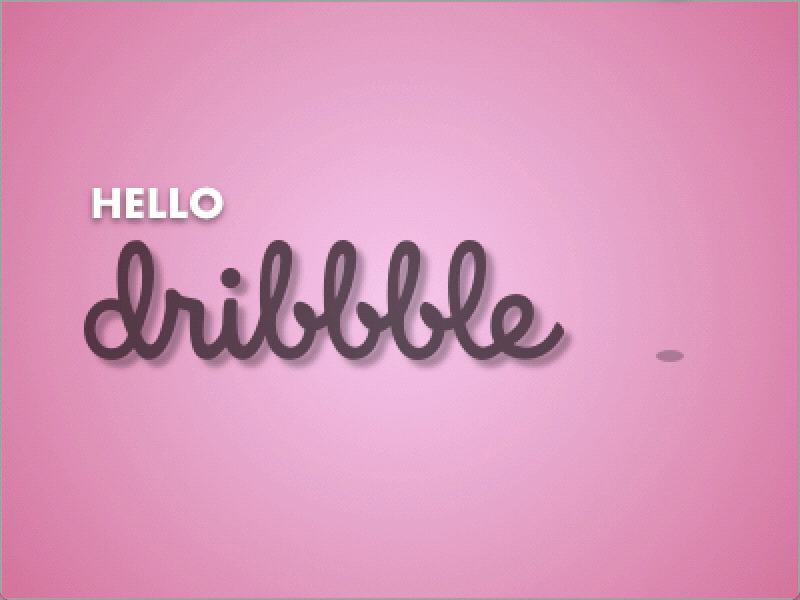 Hello Dribbble! dribbble gif principle sketch