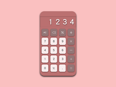 Daily UI Challenge #004: Calculator 100 day ui challenge calculator daily ui ui ux