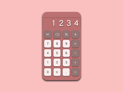 Daily UI Challenge #004: Calculator