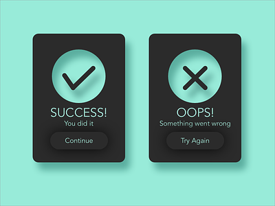 Daily UI Challenge #011: Flash Message 100 day ui challenge daily ui fail flash message success ui
