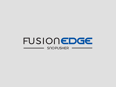 Pro-Tech Fusion Edge Sno Pusher brand identity brand brand identity logo
