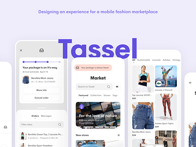 Tassel - UX Case Study app design figma interface minimal mobile mobile ui ui uidesign ux ux case study