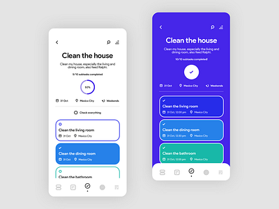 Minimal Tasks App app design flat minimal ui uidesign ux