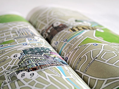 Hand drawn city map design by Tanja Oberst on Dribbble