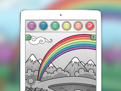 Coloring Screen arona childrens book coloring ipad