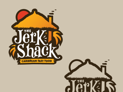 The Jerk shack logo fast food logo restaurant