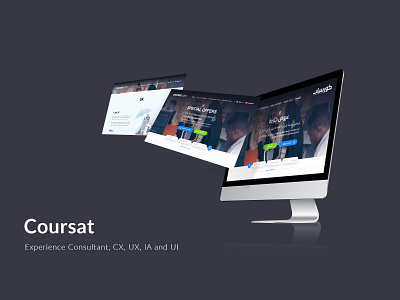 Coursat - كورسات branding ux website