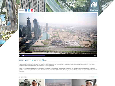 Al Habtoor Video Landing Page creative content saudi arabia ui ux webdesign yahoo
