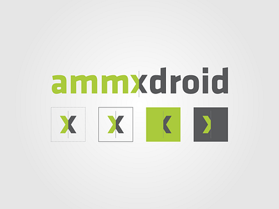 AmmXDroid amman android branding concept logo