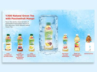 Lipton products LG touch display graphic design lg display lg touch lipton user experience user interface