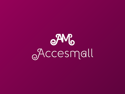 Acessmall abstract accessories branding ecommerce logo
