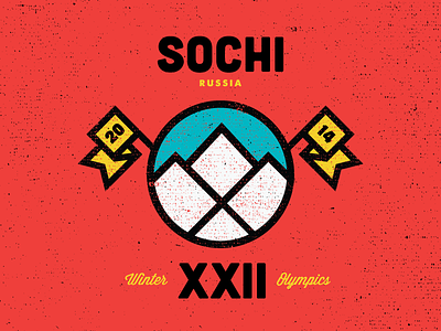Sochi canvas design fonts graphic design icon olympics russia texture thick typography vector