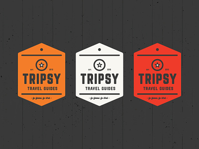 Tripsy badge branding identity logo typography vector