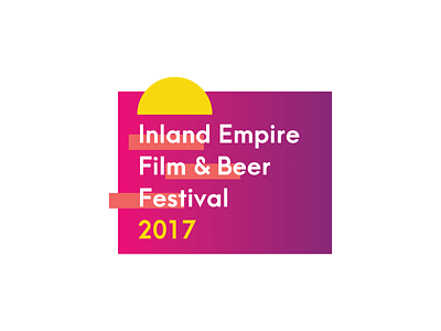 Inland Empire Film & Beer branding design logo minimal typography